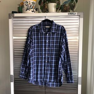 Burberry London Nova Check Plaid Button Down Shirt Mens Large